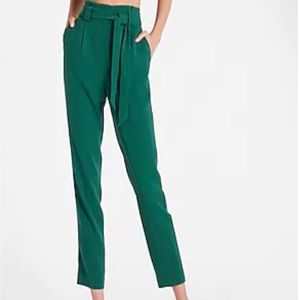 Express High Waisted Paperbag Ankle Pant
